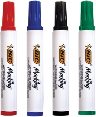 BIC Marcador de pizarrón 4 piezas + borrador por $53.80 en Amazon