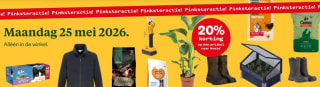 20% korting op 1 artikel naar keuze bij Welkoop op 25 mei alleen in de winkel
