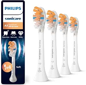 4 cabezales Philips Sonicare A3 Premium All-in-One por 26.99€