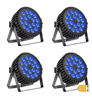 U'King 4 stuks 200 W LED party verlichting voor €131,39 dmv code bij Aliexpress