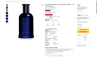Hugo Boss for Men Night 100ml por $682 | Oferta Amazon