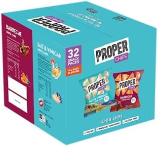 PROPER Multipack Box (32 x 14g) Barbecue & Salt & Vinegar for £6.19 at Amazon