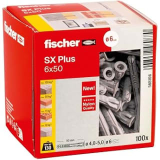 fischer DUOPOWER 6 x 50 pluggen voor €6,99 bij Amazon