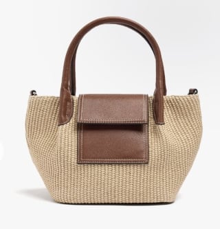 Parfois Bolso tote efecto rafia con solapa por 15.99€