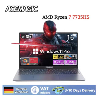Portátil ACEMAGIC RX16 AMD Ryzen 7 7735HS 16GB 512GB por 371,30€