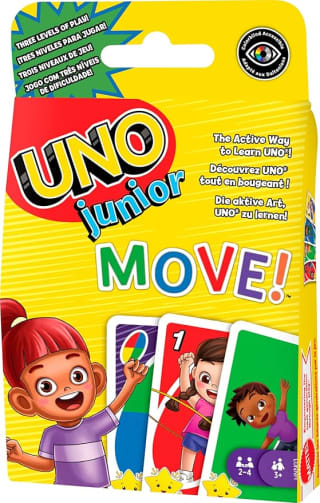 Mattel Games UNO Junior Move! Juego de Cartas con Tres Niveles por 3.73€