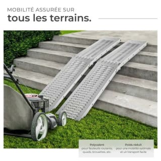 Rampes d'accès Björn (lot de 2, 166 cm) pour 62,90€ chez Tectake