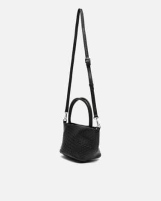 Bolso tote pequeño trenzado con asa bandolera extraíble por 9€