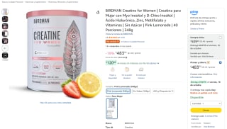 BIRDMAN Creatine for Women (348 g, 40 porciones) por $484 en Amazon