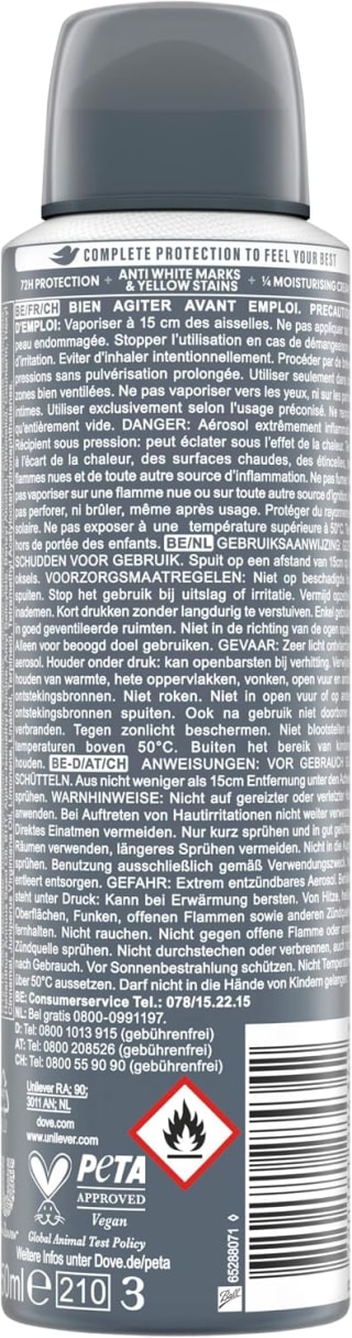 Dove Men+Care Advanced Invisible Dry anti-transpirant deo - 6 x 150 ml voor €10,99