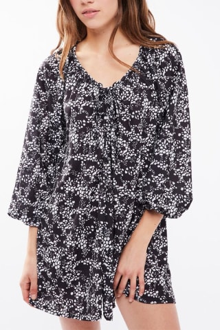 ASOS vestido recto petite negro estampado por 2,99€