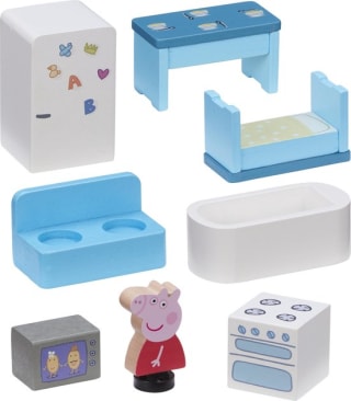 Peppa Pig houten poppenhuis inclusief Peppa en meubels voor €18,94 bij Bol
