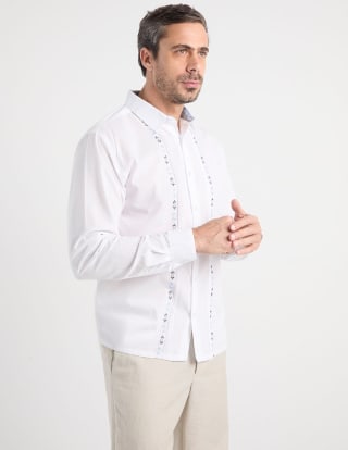 Gianfranco Dunna Guayabera manga larga por $454.30 en Suburbia
