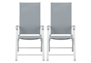 LIVARNO HOME set van 2 verstelbare tuinstoelen Houston voor €49,99 bij Lidl