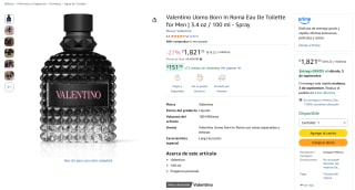 Valentino Uomo Born In Roma Eau de Toilette 100ml por $1,822 en Amazon