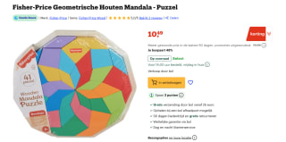 Fisher-Price houten mandala puzzel voor €10,49 bij Bol