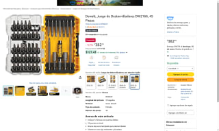 Juego Destornilladores DEWALT DW2166 54 Puntas por $382 | Amazon