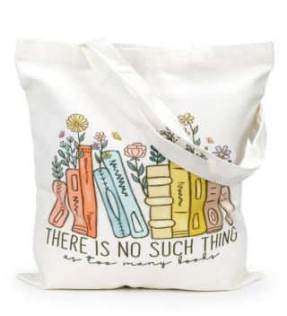 Bolsa de yute con estampado por 3.99€.