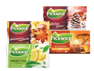 Alle Pickwick Eenkopsthee voor €1 bij de Plus