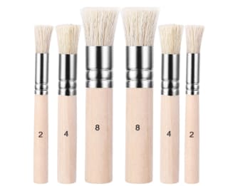 Lot de 6 pinceaux à pochoir à 13,40€