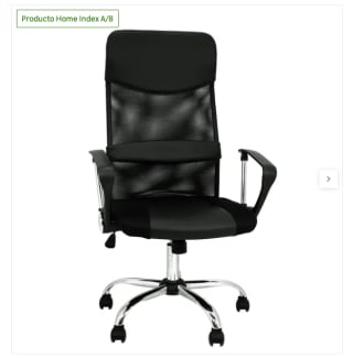 Silla Escritorio Dafne Negro por 72,99€