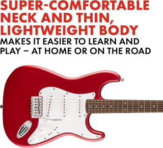 Fender Squier Debut Collection Stratocaster Guitarra Eléctrica por $2,972 en Amazon