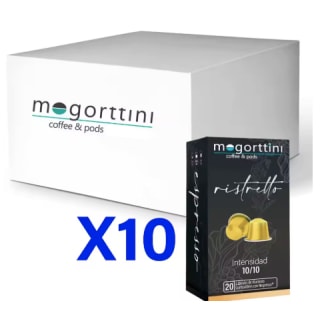 Mogorttini Café Ristretto o Intenso , 200 Cápsulas Compatibles Nespresso por 36.72€
