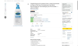 Espuma Facial Cetaphil 236ml por $226 | Oferta Amazon