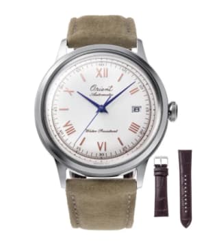Montre Orient Bambino 40,5 mm 75th anniversary Edition Limitée RA-AC0027S à 314€