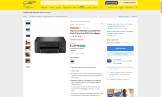 Impresora Brother Tank Tinta DCP-T230 por $2,649 | Oferta Mercado Libre