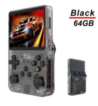 Consola de videojuegos portátil R36S de 64GB + videojuegos por 19.10€