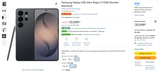 Samsung Galaxy S26 Ultra 512GB por $15,299 | Amazon (Banorte)