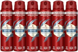 6 desodorantes Old Spice Deep Sea Corporal En Spray 150ml por 15.19€