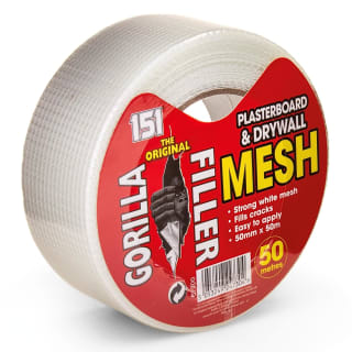 Gorilla Filler Plasterboard & Drywall Mesh Tape 50mm x 50m for £1.87 at Amazon