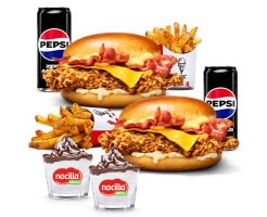 KFC K201 2 menús Sobrada + 2 mini sundaes por 12.50€