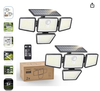 Lot de 2 Lampes Solaire de Sécurité Extérieur Philips (Vendeur Tiers) à 29,99€