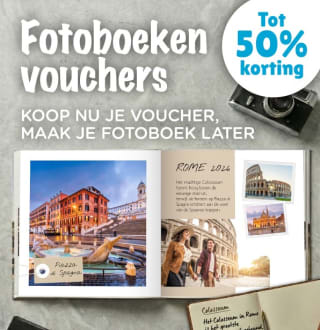 Tot 50% korting op fotoboeken vouchers bij Smartphoto