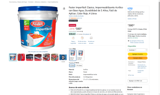 Impermeabilizante Fester 4L por $381 | Oferta Amazon