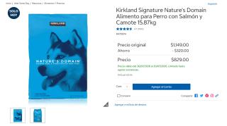 Alimento para Perros Kirkland Signature por $1,299 | Oferta Costco