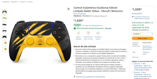 Control DualSense Battle Yellow Marvel's Wolverine por $1,699 en Amazon