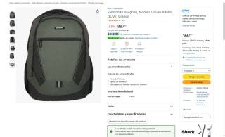 Mochila Samsonite Vaughan Unisex por $997 | Oferta Amazon