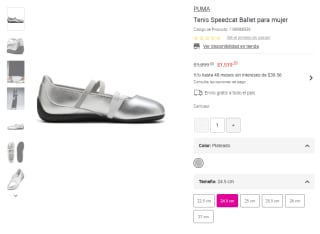 Tenis Speedcat Ballet Metallic por $1,519 | Oferta Liverpool