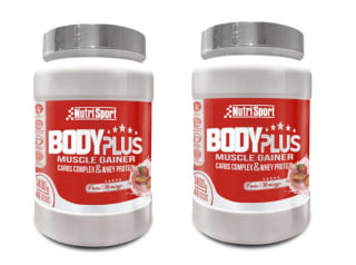 2 Botes de Nutrisport Body Plus 1400 gr, Muscle Gainer por 45.98€