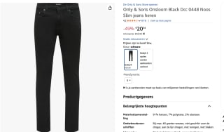 Only & Sons jeans (zwart) voor €20,34