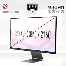 MSI Modern MD271UL 27 Inch 4K UHD Professional Productivity Monitor - 3840 x 2160 IPS