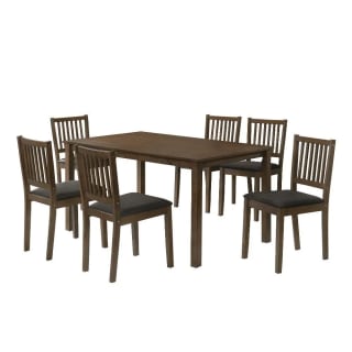 Comedor Alaska 6 personas Nogal por $3,499 | Oferta Elektra