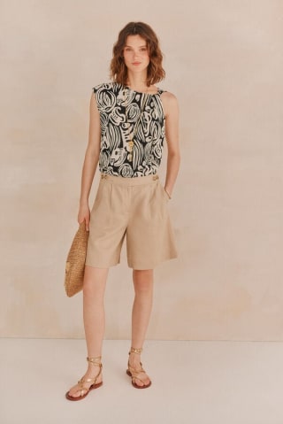 Bermudas de lino para Mujer Pamelia Hoss Intropia por 29€