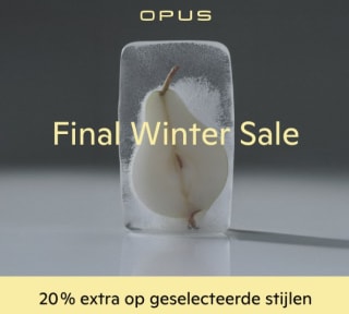 20% extra korting op geselecteerde sale-artikelen bij OPUS bij besteding vanaf €50