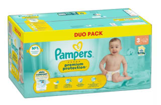 Pampers Premium Protection luiers Maat 3 (6 - 10kg) - 96 stuks voor €19,95 bij Ibood