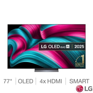 LG OLED77C55LA 77" C5 OLED 4K AI Ultra HD Smart TV + 5 Year Warranty – £1,699.99